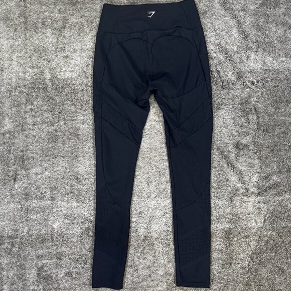 Gymshark Black Quick Dry Pro Performance Laser Cut Leggings Sz S - Picture 10 of 11